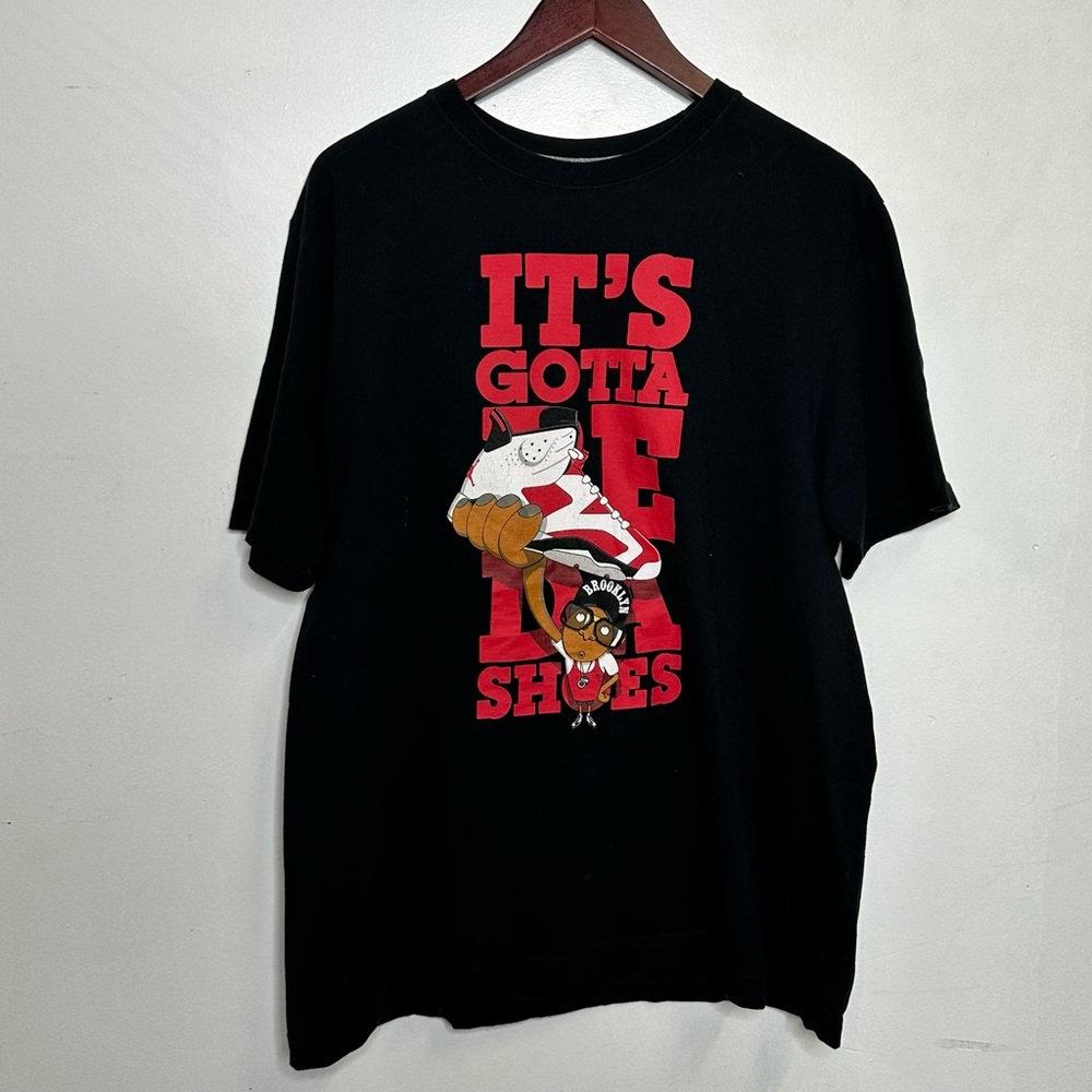 Jordan Black and Red Graphic Tee